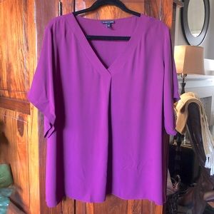 Eileen Fisher Silk V-neck Blouse